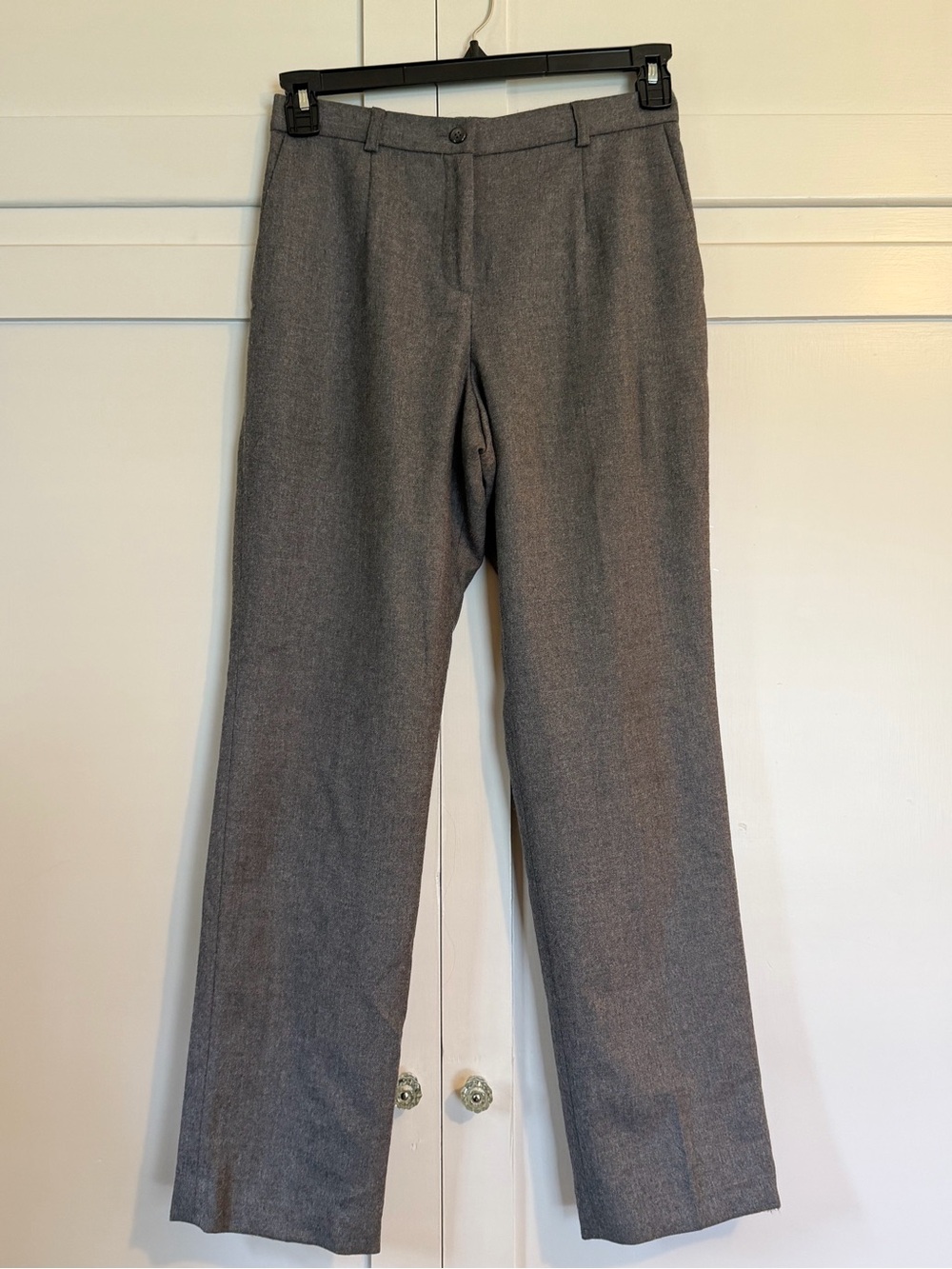Pendleton Petite Women's Gray Ankle-Length Tailored Pants, 4P